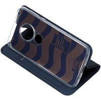 Dux Ducis Slim Softcase Bookcase Motorola Moto G7 Play - Donkerblauw