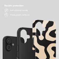 Selencia Vivid Back Cover Apple iPhone 17 - Art Wave Black