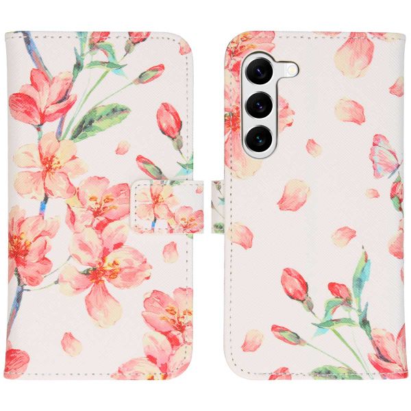 imoshion Design Softcase Bookcase Samsung Galaxy S23 - Blossom Watercolor