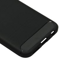 Brushed Backcover OnePlus Nord N100 - Zwart