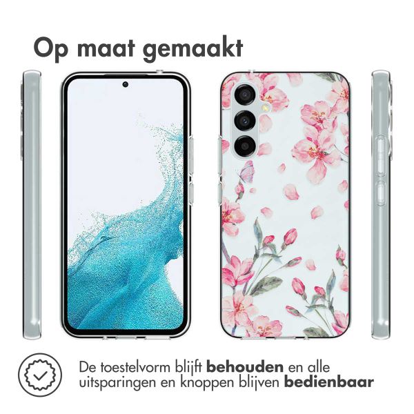 imoshion Design hoesje Samsung Galaxy A54 (5G) - Bloem - Roze