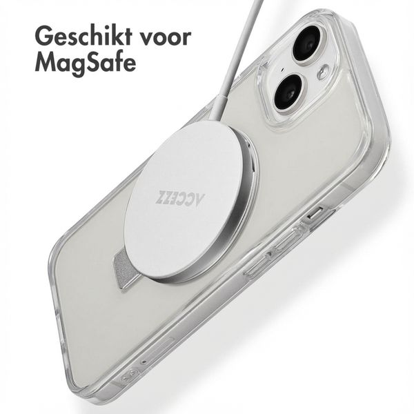 Accezz Ring Stand Backcover met MagSafe Apple iPhone 15 - Transparant