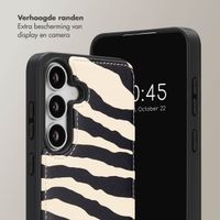 Selencia Nova Telefoonhoes met Koord en Pashouder Samsung Galaxy S25 FE - Zazzy Zebra