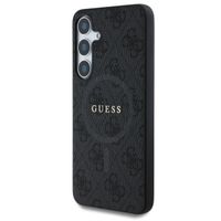 Guess Classic 4G Logo Backcover met MagSafe Samsung Galaxy S25 Plus - Zwart