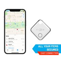 Fixed Tag - Bluetooth Tracker voor iOS - 2 pack - Zwart / Wit