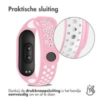 imoshion Siliconen sport bandje Xiaomi Mi Band 3 / 4 - Roze / Wit