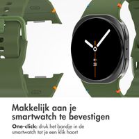 imoshion Wave Siliconenband Samsung Galaxy Watch 8 (40/44mm) / Classic (46mm) - Donkergroen
