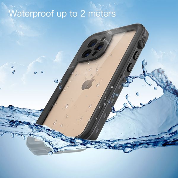 Redpepper Dot Plus Waterproof Backcover Apple iPhone 12 Pro - Zwart