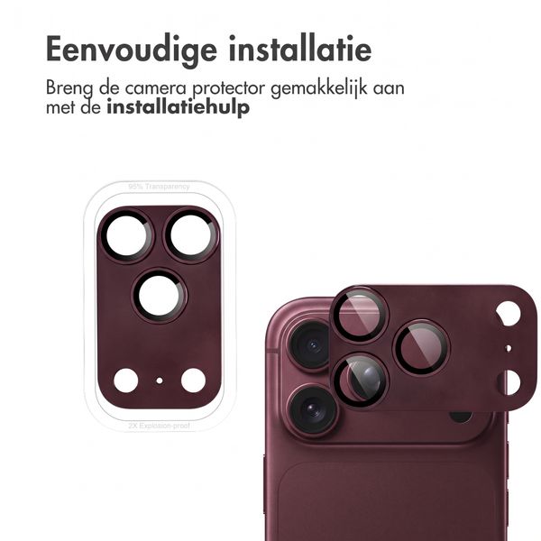 imoshion Camera Protector Glas 2 Pack Apple iPhone 18 Pro / 17 Pro - Plum