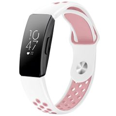 imoshion Siliconen sport bandje Fitbit Inspire - Wit  /  Roze