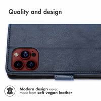 imoshion Luxury Bookcase Apple iPhone 15 Pro Max - Dark Blue