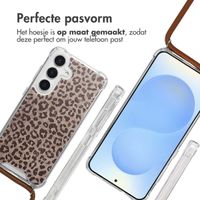 imoshion Design hoesje met koord Samsung Galaxy S25 - Leopard Mood