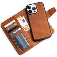 Wachikopa Magic Bookcase 2-in-1 iPhone 14 Pro - Camel