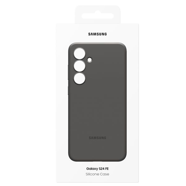 Samsung Originele Silicone Backcover Samsung Galaxy S24 FE - Zwart
