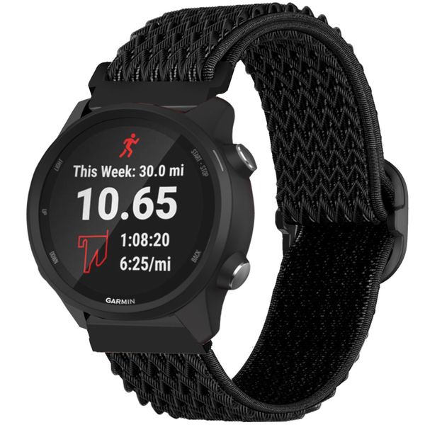 imoshion Elastisch nylon bandje Garmin Forerunner 245 - Zwart