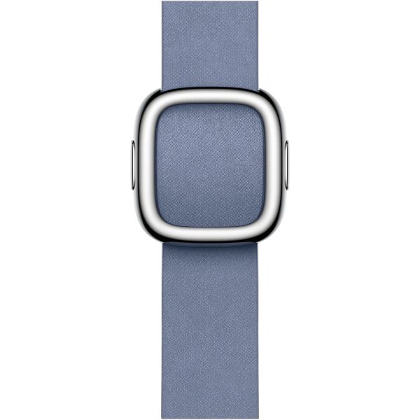 Apple Modern Buckle FineWoven Apple Watch Series 1 t/m 9 / SE (38/40/41 mm) | Series 10 / 11 (42 mm) - Maat L - Lavender Blue
