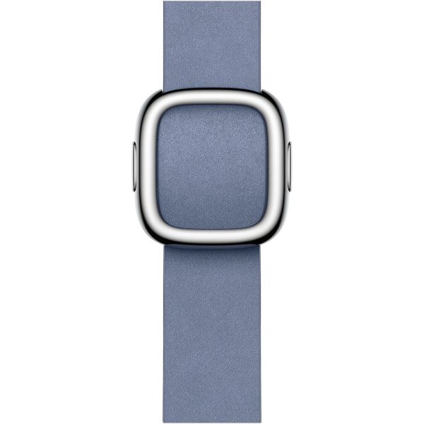 Apple Modern Buckle FineWoven Apple Watch Series 1 t/m 9 / SE (38/40/41 mm) | Series 10 (42 mm) - Maat L - Lavender Blue