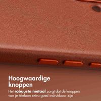Accezz MagSafe Leather Backcover Apple iPhone 16 - Sienna Brown