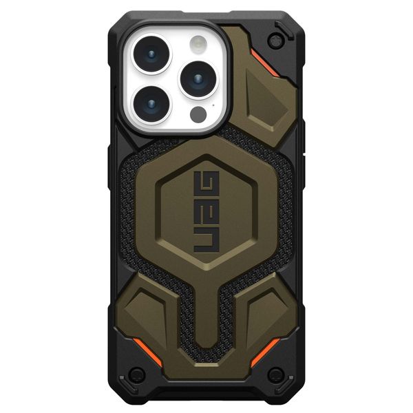 UAG Monarch Pro Backcover iPhone 15 Pro - Kevlar Element Green