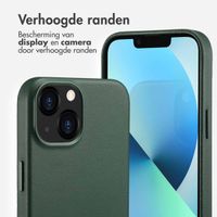 Accezz MagSafe Leather Backcover Apple iPhone 13 - Cedar Green