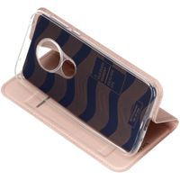 Dux Ducis Slim Softcase Bookcase Motorola Moto G7 Play - Rosé Goud