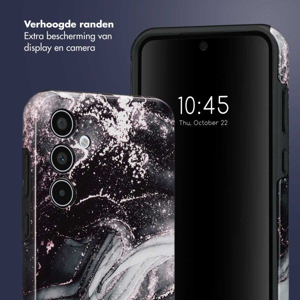 Selencia Vivid Backcover Samsung Galaxy A35 - Chic Marble Black