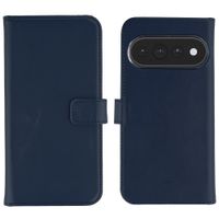 Selencia Echt Leren Bookcase Google Pixel 11 / 11 Pro - Donkerblauw