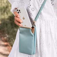 imoshion Vegan Lederen Telefoontasje Crossbody - Blauw