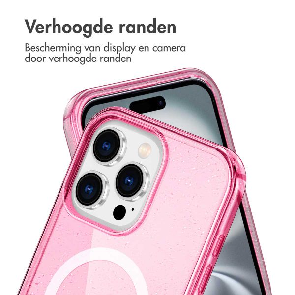 imoshion Sparkle Backcover met MagSafe iPhone 16 Pro - Roze