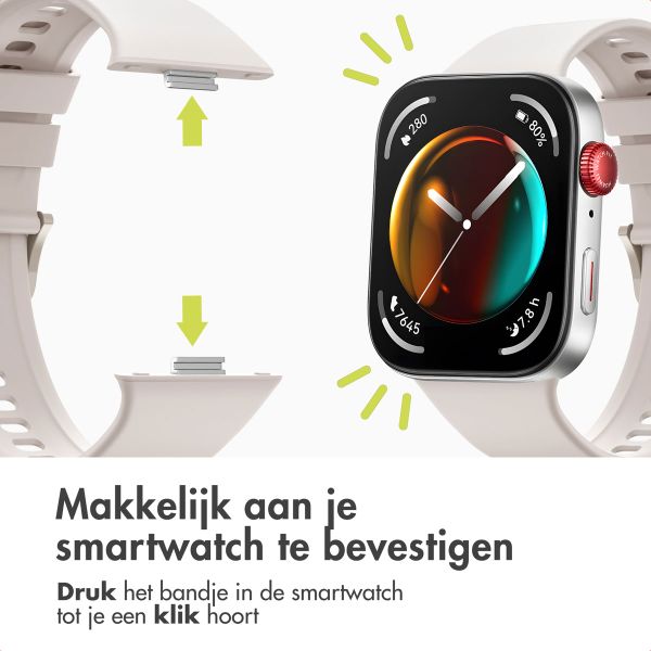 imoshion Siliconen bandje Huawei Watch Fit 4 / 4 Pro - Ivory White