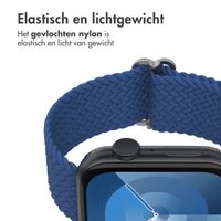 imoshion Nylon geweven bandje Apple Watch Series 1 t/m 9 / SE (38/40/41 mm) | Series 10 / 11 (42 mm) - Donkerblauw