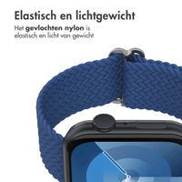 imoshion Nylon geweven bandje Apple Watch Series 1 t/m 9 / SE (38/40/41 mm) | Series 10 (42 mm) - Donkerblauw