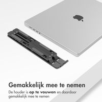 Accezz Laptop houder - Laptop standaard - Verstelbaar en opvouwbaar - Grijs