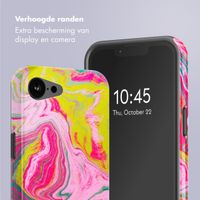 Selencia Vivid Backcover met MagSafe Apple iPhone 16e - Marble Pink