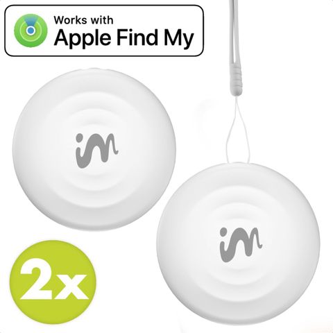 imoshion Mini Tag - Bluetooth Tracker voor iOS - 2 pack - Wit