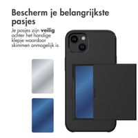 imoshion Backcover met pasjeshouder Apple iPhone 15 Plus - Zwart