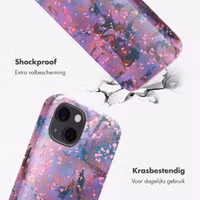 Selencia Vivid Backcover met MagSafe Apple iPhone 13 - Fresh Paint Flower Orange