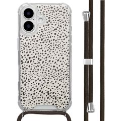 imoshion Design hoesje met koord Apple iPhone 16 - Desert Dots