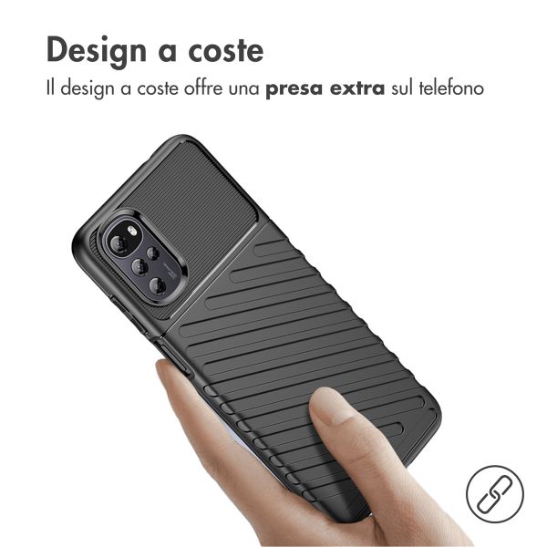 imoshion Thunder Backcover Motorola Moto G22 / E32 / E32s - Zwart