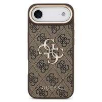 Guess 4G Metal Logo Backcover Apple iPhone Air - Gold Edge - Brown