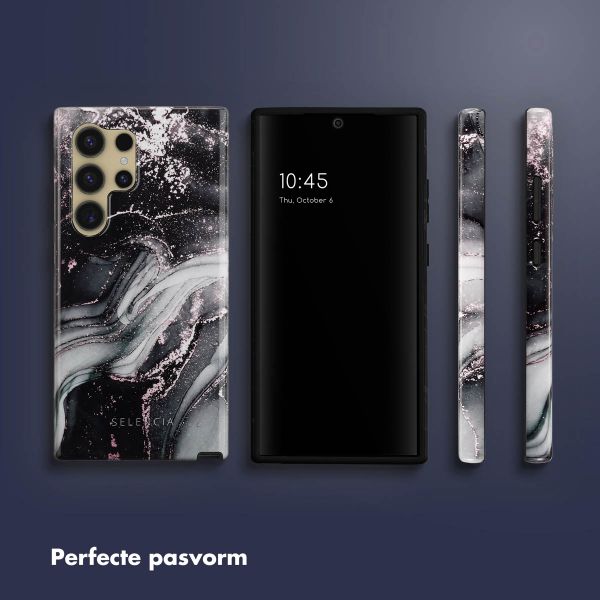 Selencia Vivid Backcover Samsung Galaxy S24 Ultra - Chic Marble Black