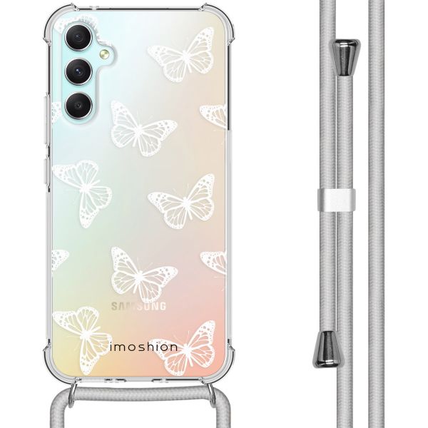 imoshion Design hoesje met koord Samsung Galaxy A34 (5G) - Butterfly