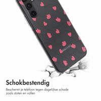 imoshion  Design hoesje Samsung Galaxy A54 - Dusty Rose Connected Hearts