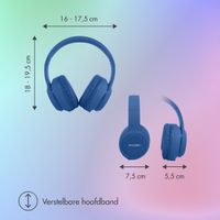 imoshion Draadloze Kinderkoptelefoon LED Light - Decibelbegrenzer - Met AUX kabel - Cobalt Blue