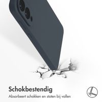 Accezz Liquid Silicone Backcover met MagSafe Samsung Galaxy S25 Edge - Donkerblauw