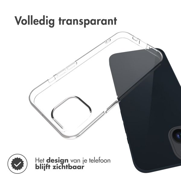 Accezz Clear Backcover iPhone 15 - Transparant