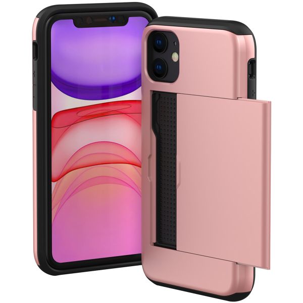 imoshion Backcover met pasjeshouder iPhone 11 - Rosé Goud