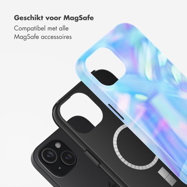 Selencia Vivid Backcover met MagSafe Apple iPhone 15 - Holographic Blue Dream