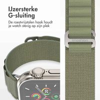 imoshion Nylon Alpine bandje Apple Watch Series 1 t/m 11 / SE / Ultra (44/45/46/49 mm) - Olive Green