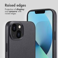 Accezz Leather Back Cover with MagSafe Apple iPhone 13 - Onyx Black